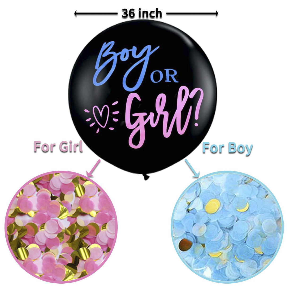 Boy or Girl Balloon - Colour