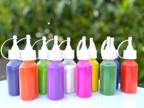 Rangoli Set Of 10 Vibrant Colours, 100gm Each - Image 3